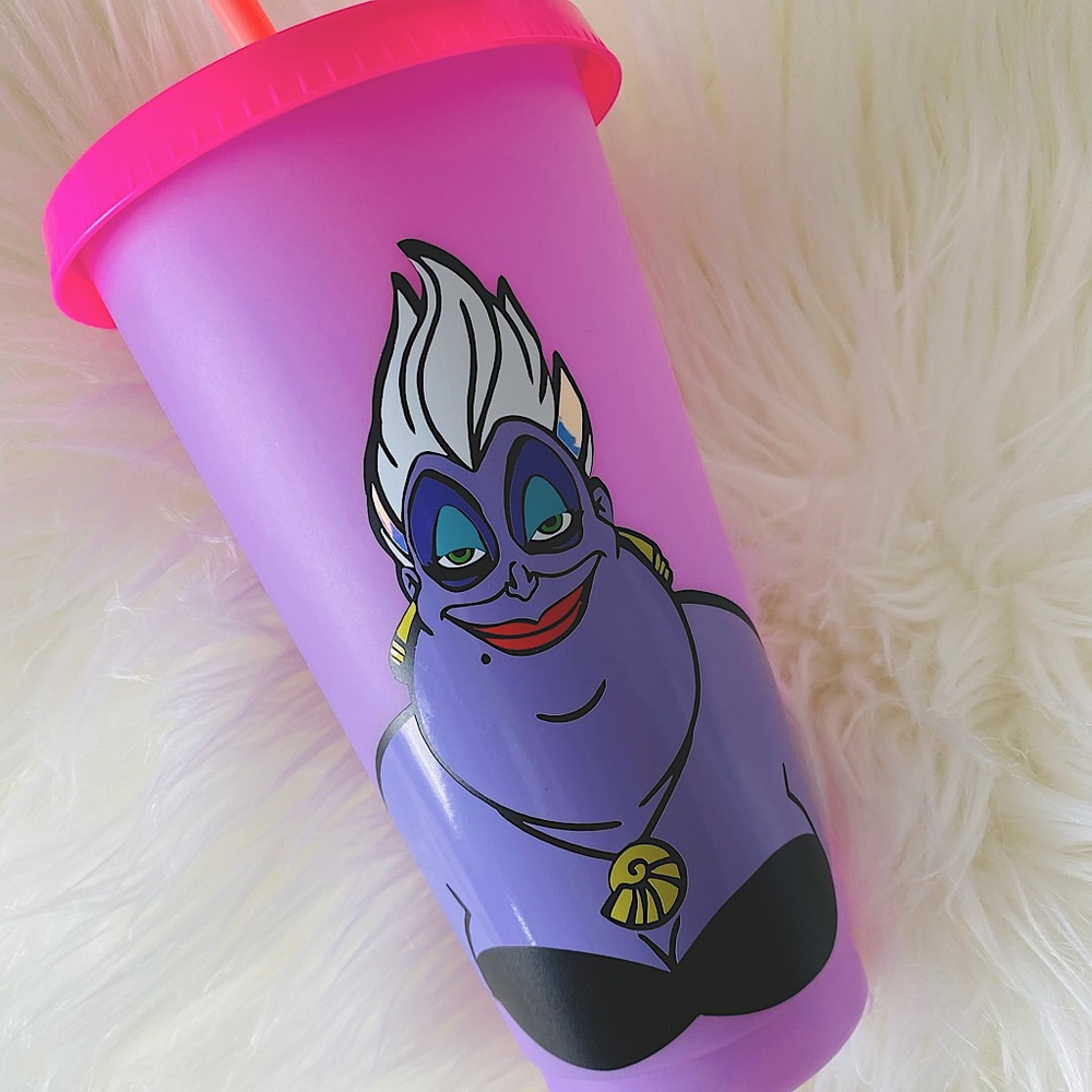 Custom Disney Ursula colour changing cup🌈